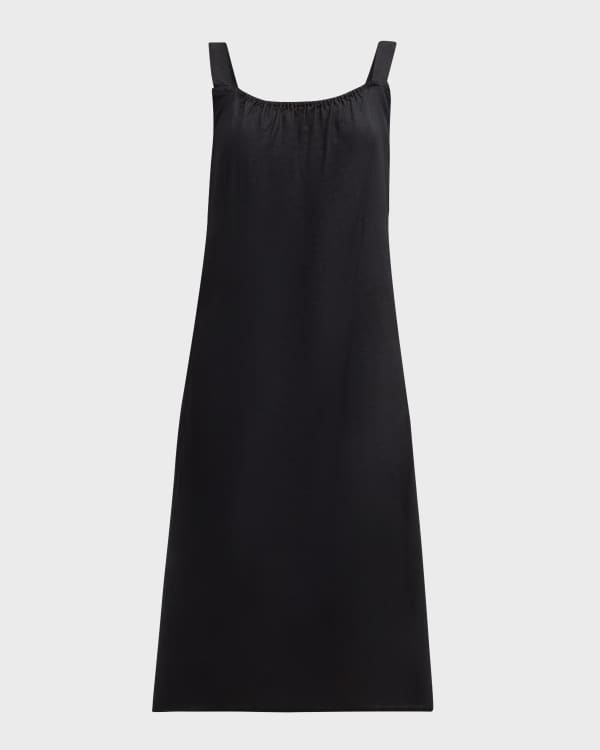 Eileen Fisher EILEEN FISHER Womens Navy Stretch Sleeveless Scoop