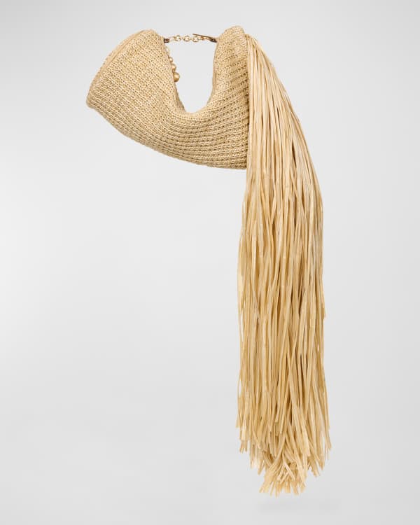 Cult Gaia Shanti Fringe Metallic Clutch Bag Neiman Marcus