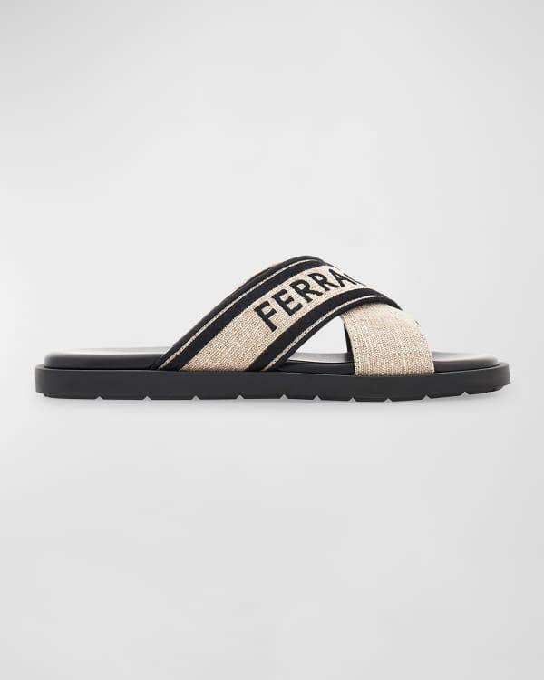 ファッション通販 安い Men's Ferragamo Groove Marcus Neiman | Sandals Slide Gancini 6 靴