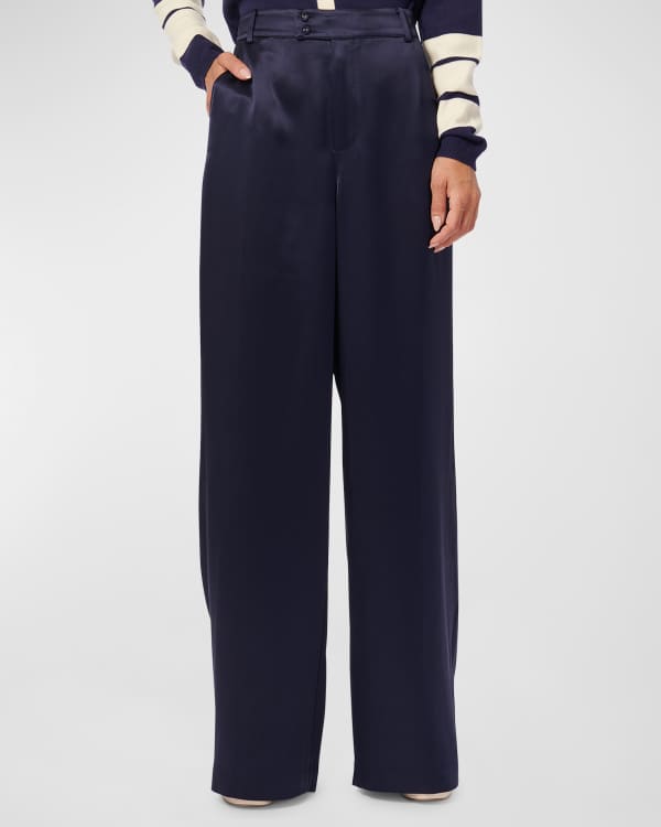 Santorelli pleated pants sale