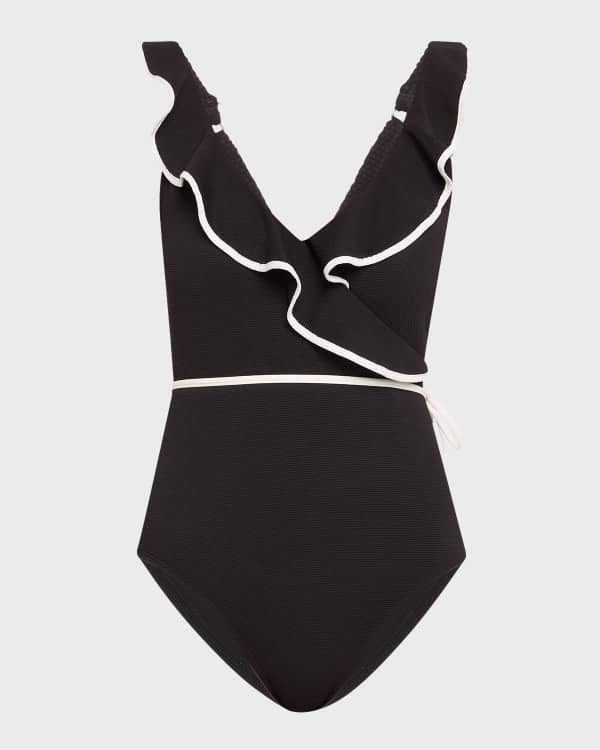 Seersucker one piece swimsuit store