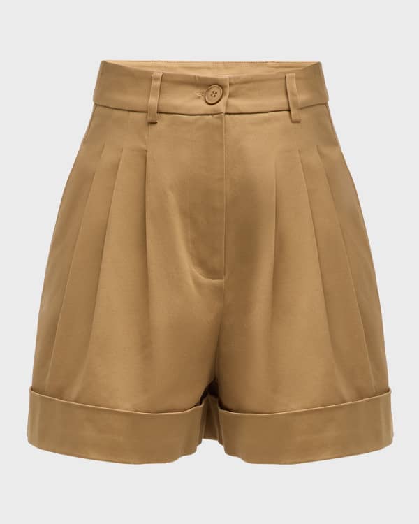 Emporio Armani Kids striped linen shorts - Brown