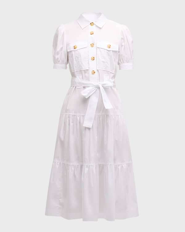 Derek Lam 10 Crosby Antara Cotton A Line Midi Dress Neiman Marcus