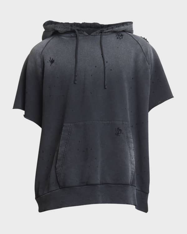 Givenchy Men's Double-Layer Zip Hoodie