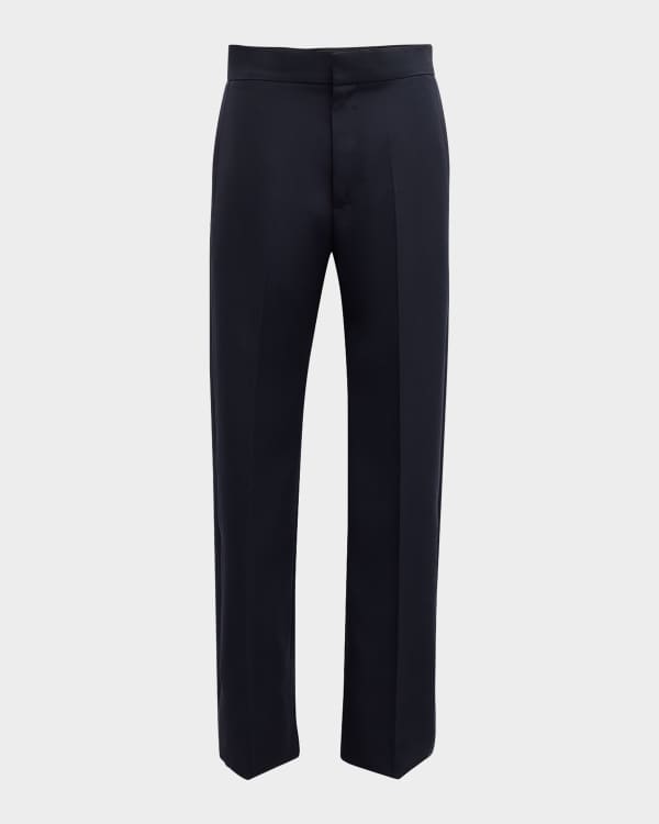 Dolce & Gabbana Black White Stripe Wool Men Trouser Pants main image 1
