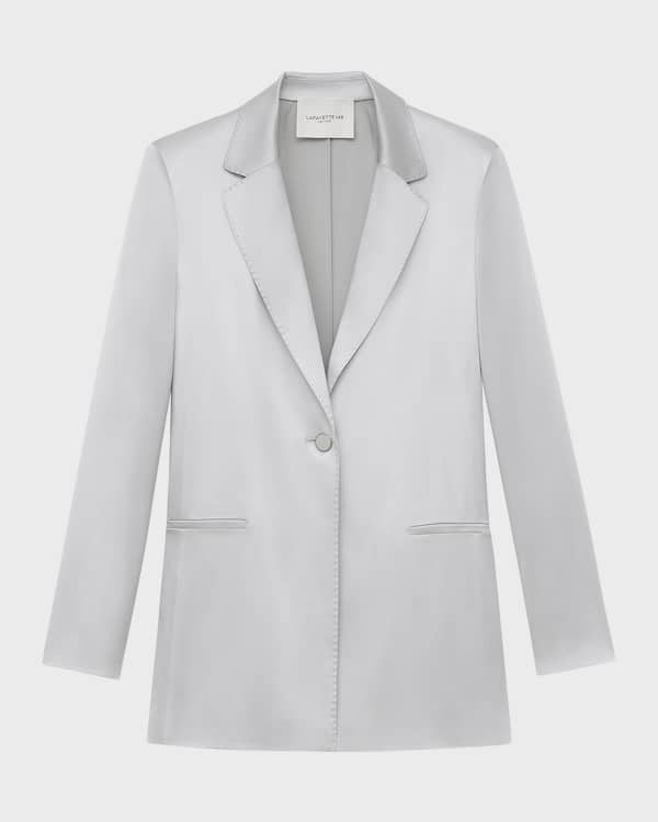 Veronica Beard Bexley Fuller Check Single Button Dickey Jacket