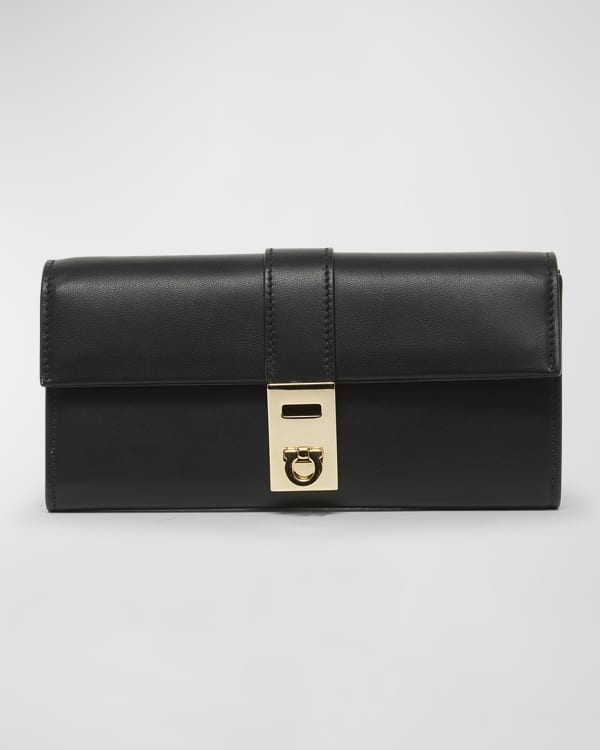 THE ROW Sofia Continental Wallet in Lux Grained Calfskin