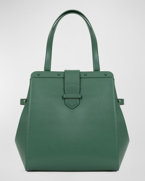 Oscar de la Renta Medium Dahlia Print Canvas Tote Bag Neiman Marcus