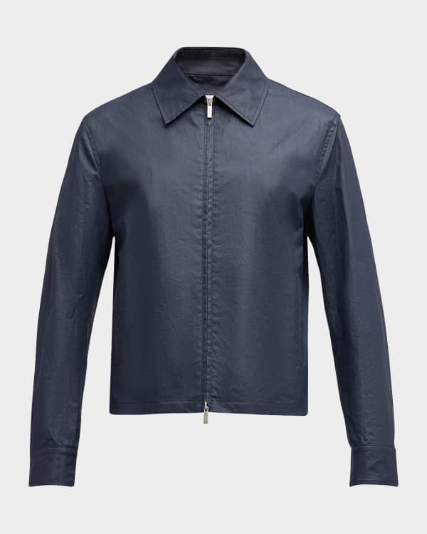 TOM FORD Men's Cashmere-Suede Full-Zip Blouson Jacket TOM FORD Men's Cashmere-Suede Full-Zip Blouson Jacket