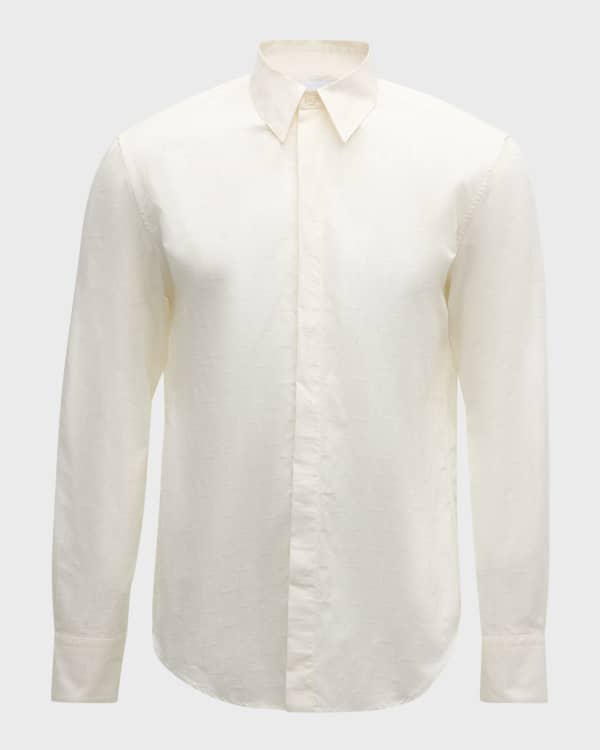 Versace Jeans Couture Men's Watercolor Baroque Dress Shirt