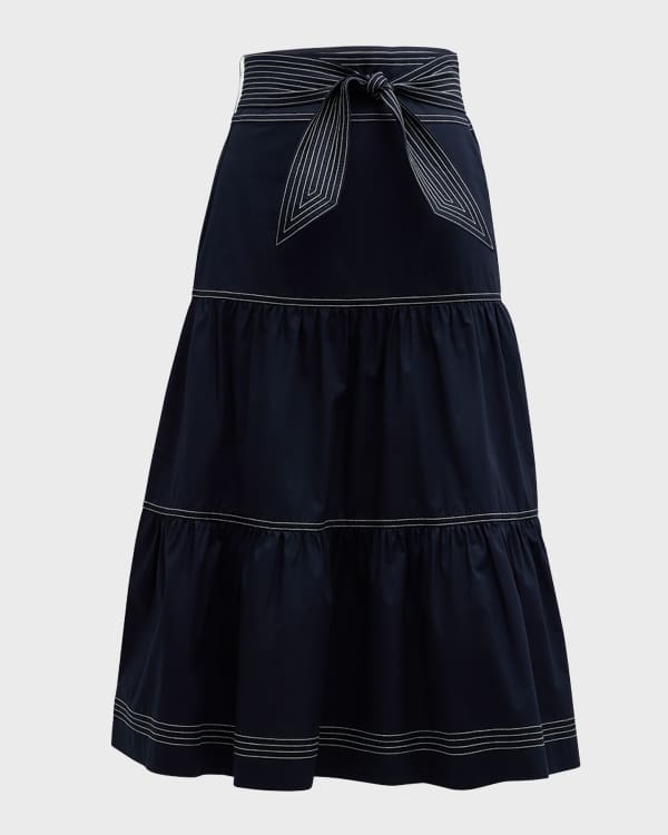 Theory Flat Sateen A Line Maxi Slip Skirt Neiman Marcus
