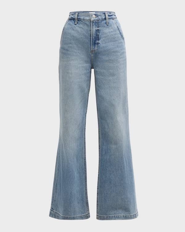 GRLFRND Carla High Rise Wide Leg Jeans Neiman Marcus