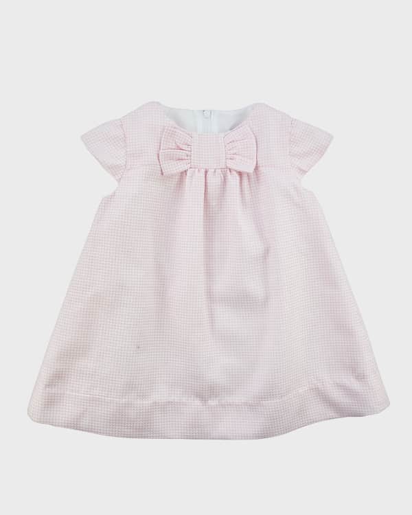 Luli & Me Girls Ocean Blue Floral Sleeveless Dress - Embroidered Petal Collar main image 0
