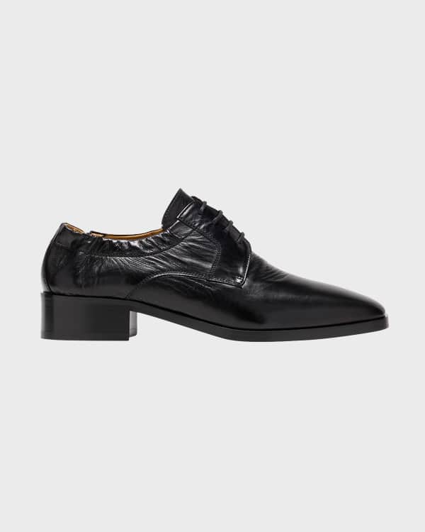 Prada Leather Square-Toe Penny Loafers | Neiman Marcus Prada Leather Square-Toe Penny Loafers | Neiman Marcus
