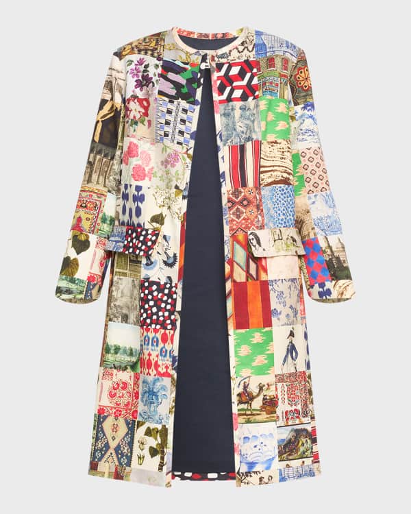 Embellished duster coat top