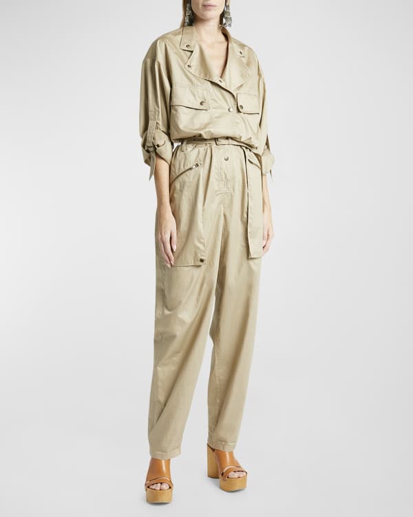 Zimmermann Postcard Belted Jumpsuit | Neiman Marcus