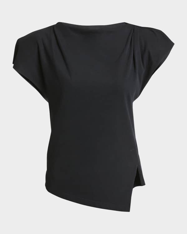 ISABEL MARANT ★ Nayda アシンメトリー コットン Tシャツ Isabel Marant Nayda Asymmetric Cotton T-Shirt - Bergdorf Goodman