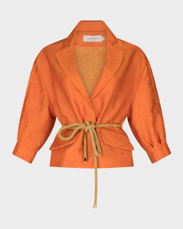 Comme des Garcons Asymmetric Button Front Puff Jacket Neiman Marcus