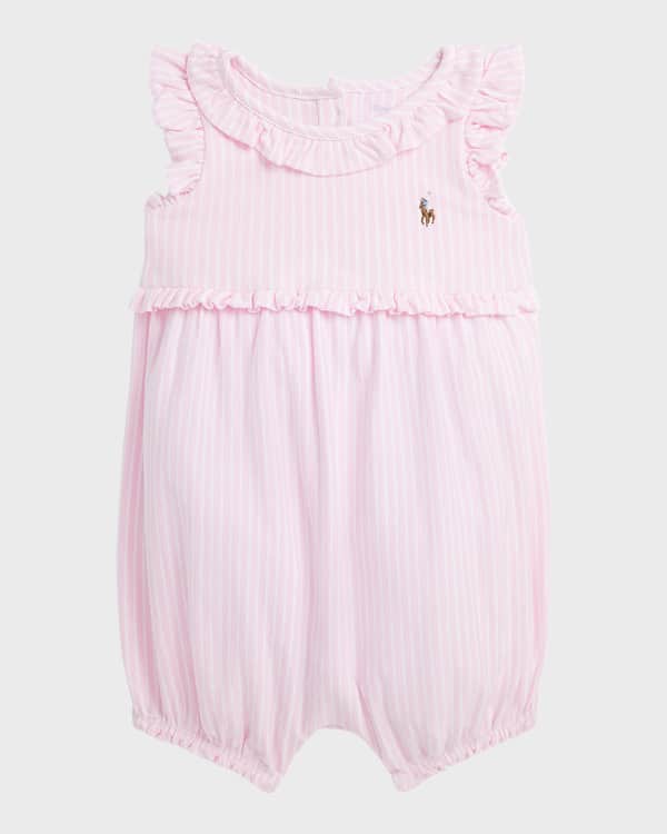 Luli & Me Gabby Girls Grace Wrap Romper - Autumn Rust main image 1