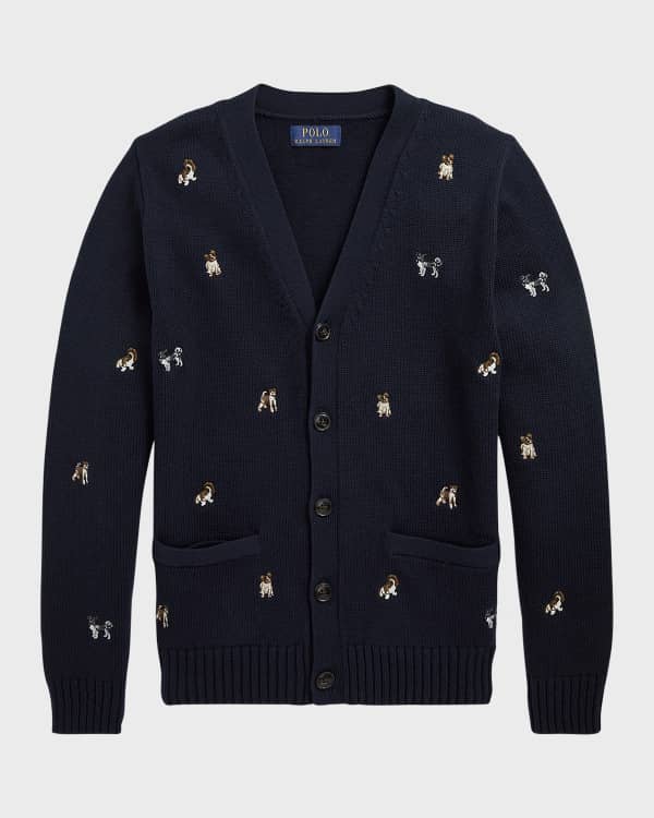 Polo top bear cardigan