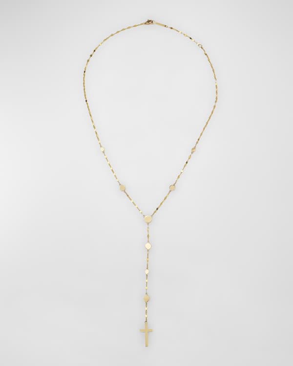 Crystal Tassel Lariat Necklace