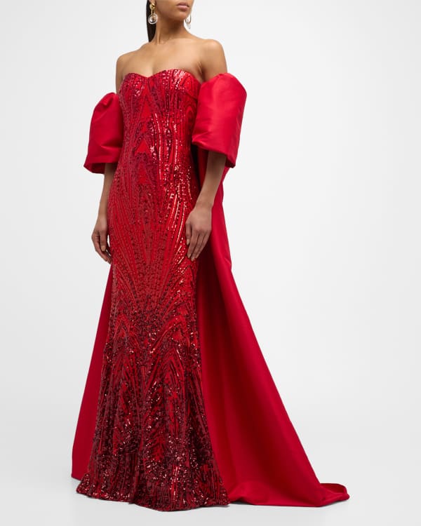 Reyna Sequin Halter Maxi Dress in chevron sequin