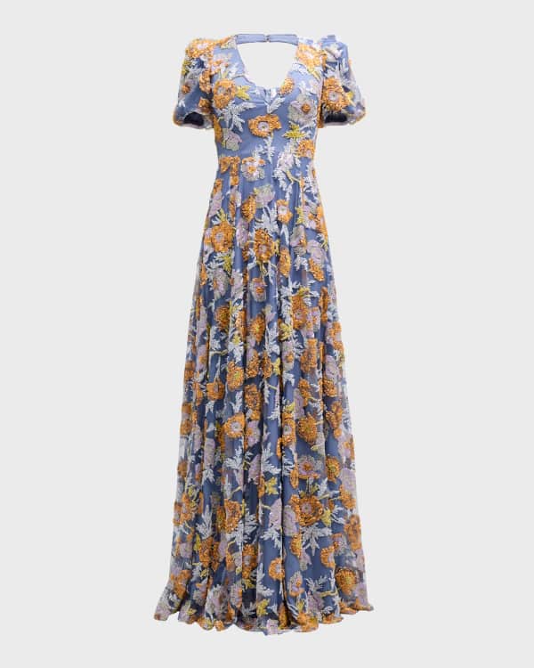 Dahlia Strapless Pintucked Gown