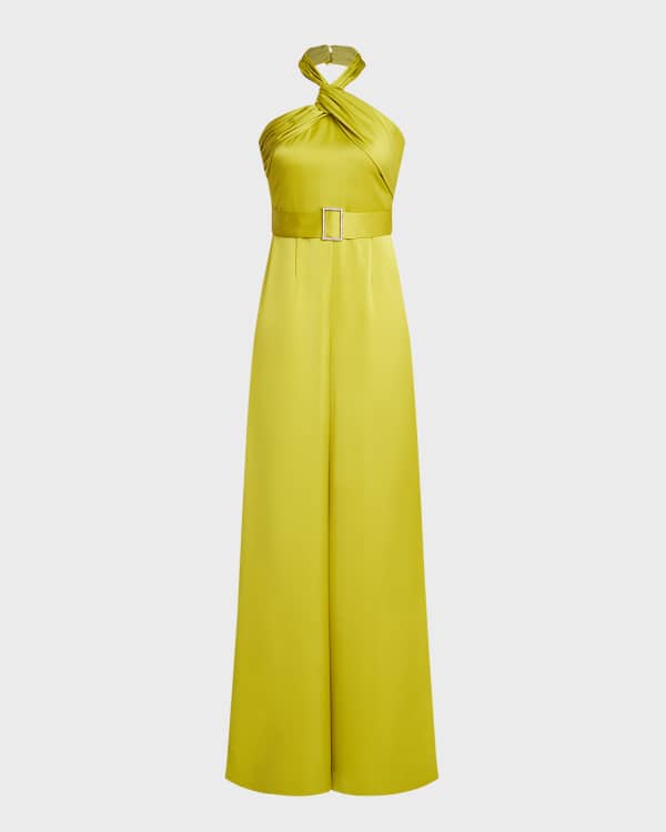 Cecilia Halter Jumpsuit (Yellow) – 1ER AOÛT