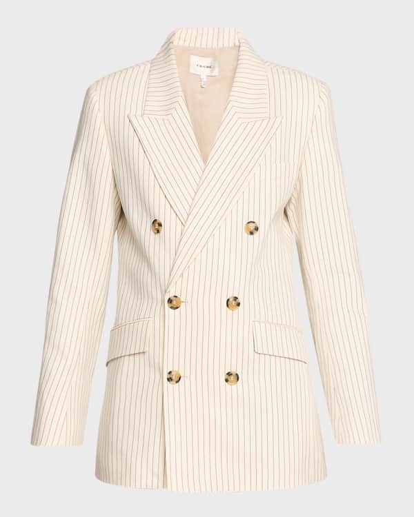 Toteme Double-Breasted Vent Blazer | Neiman Marcus