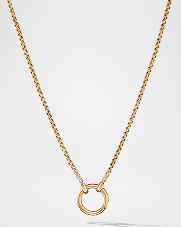 Mizuki 14K Yellow Gold Cross Necklace with One Diamond