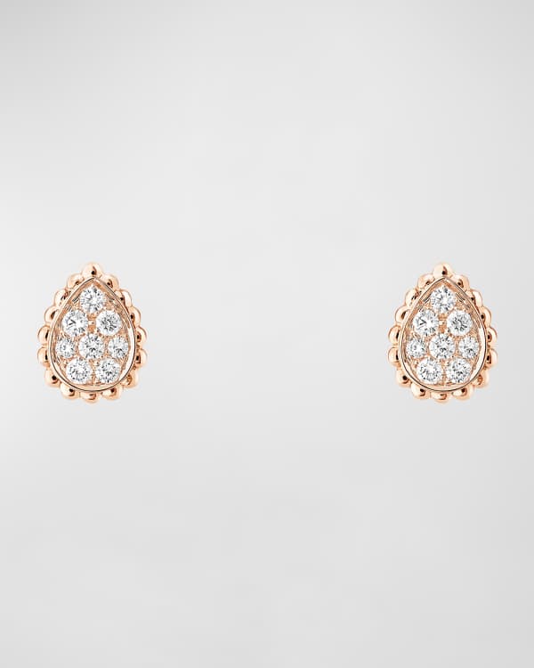 SERPENT PINK GOLD DIAMOND EARRINGS main image 1