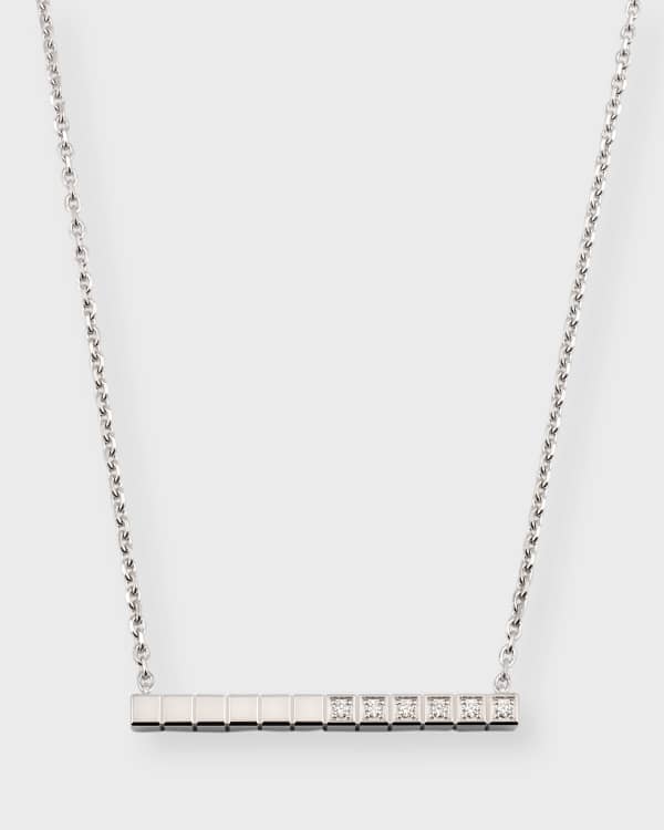 small ice cube diamond necklace