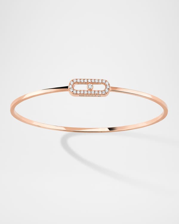 Messika MOVE CLASSIC 18K YELLOW GOLD 3-DIAMOND BRACELET | Neiman Marcus