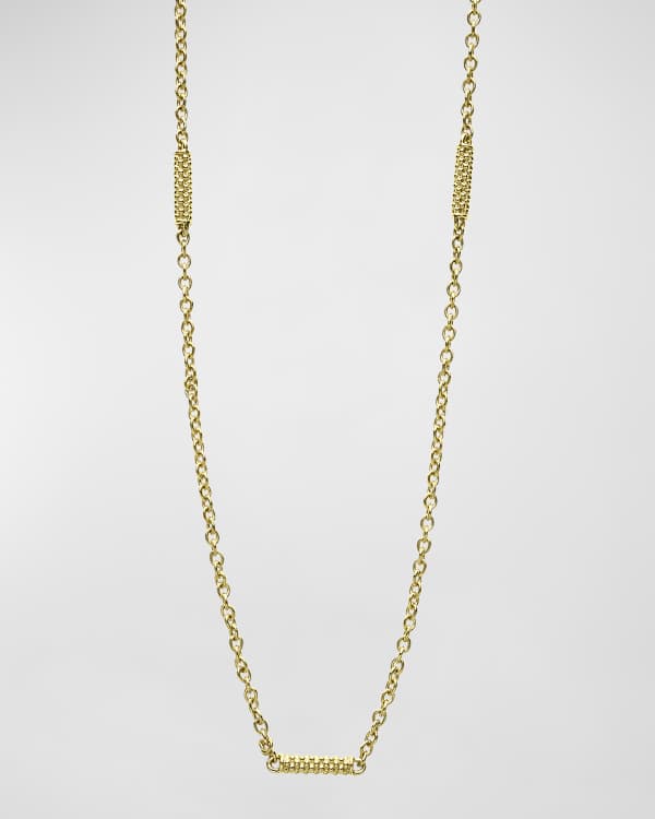 18kt yellow gold Carpe Diem Rock Crystal necklace