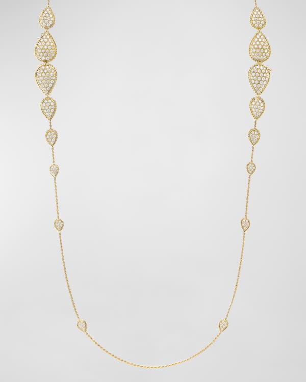 Serpent boheme long necklace l motif white gold, Jewelry