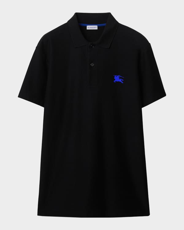 BURBERRY TB logo long polo shirt in black F/S from Japan | eBay