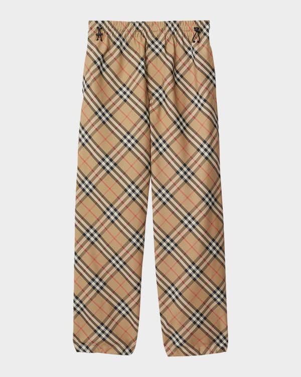 Burberry Men s Pleated Leather Pants Neiman Marcus