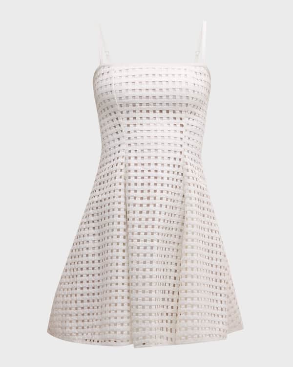 Cynthia Rowley Clara Puff-Sleeve Organza Dress | Neiman Marcus