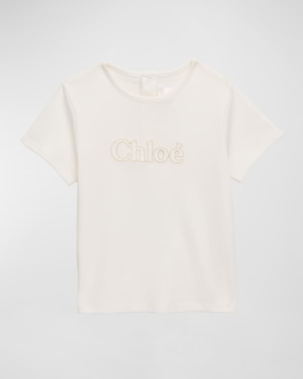 Chloé Kids ruffled-collar blouse - White