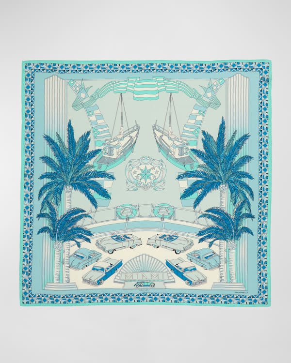 Pierre-Louis Mascia Mixed-Patterned Silk Twill & Shearling