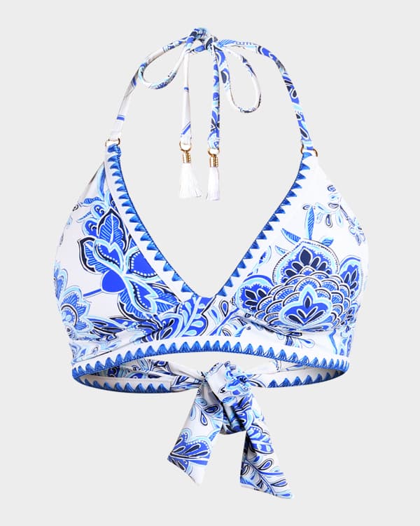 La Blanca Plus Size Linea Costa Bandeau Midkini Swim Top Neiman Marcus