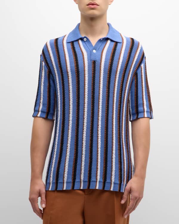 Marni Navy Oversized Polo