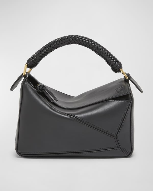 Loewe Puzzle Edge Small Top-Handle Bag in Tricolor Leather | Neiman Marcus