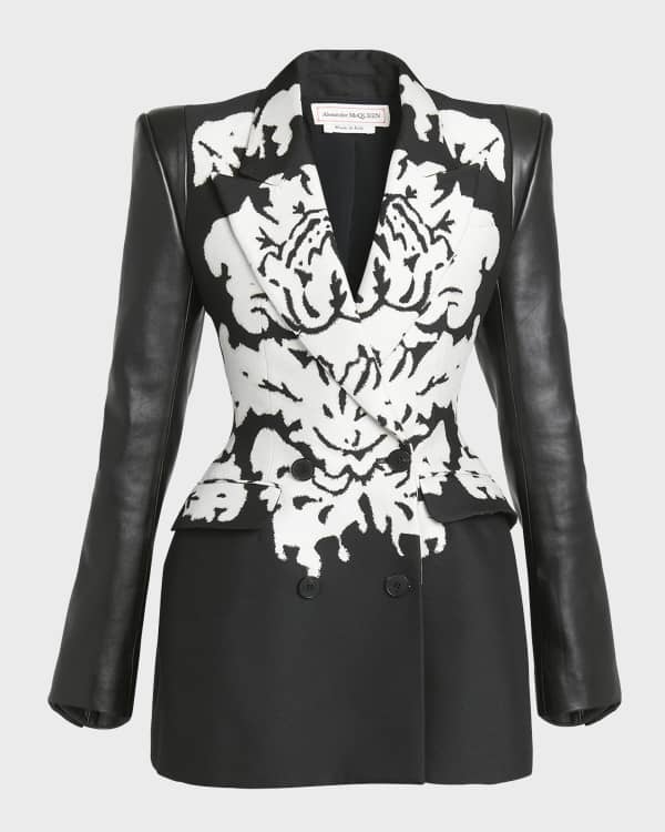 Alexander McQueen Crystal Mini Blazer Dress Neiman Marcus