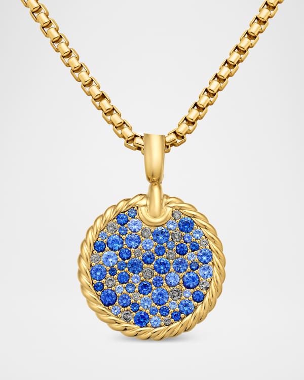 David Yurman Hamsa Pendant with Center Diamond in 18K Gold 26mm