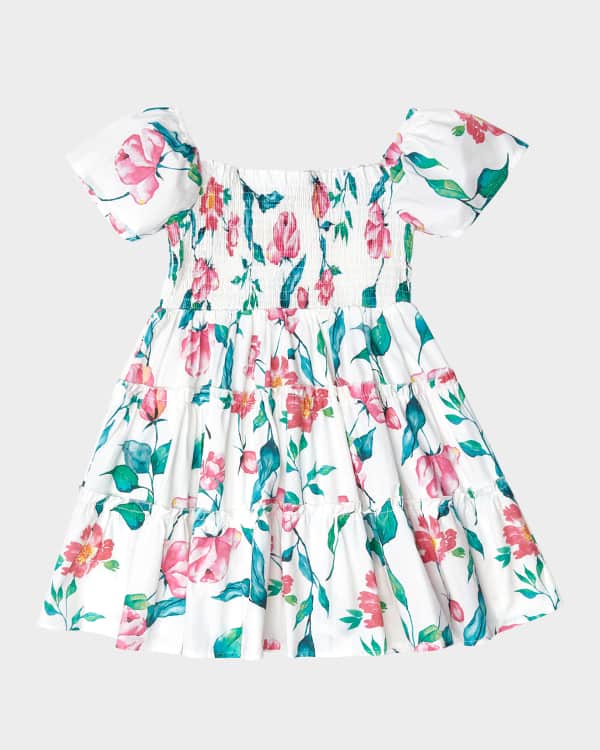 Stella McCartney Kids Girl's Tiered Fairy Floral-Print Dress