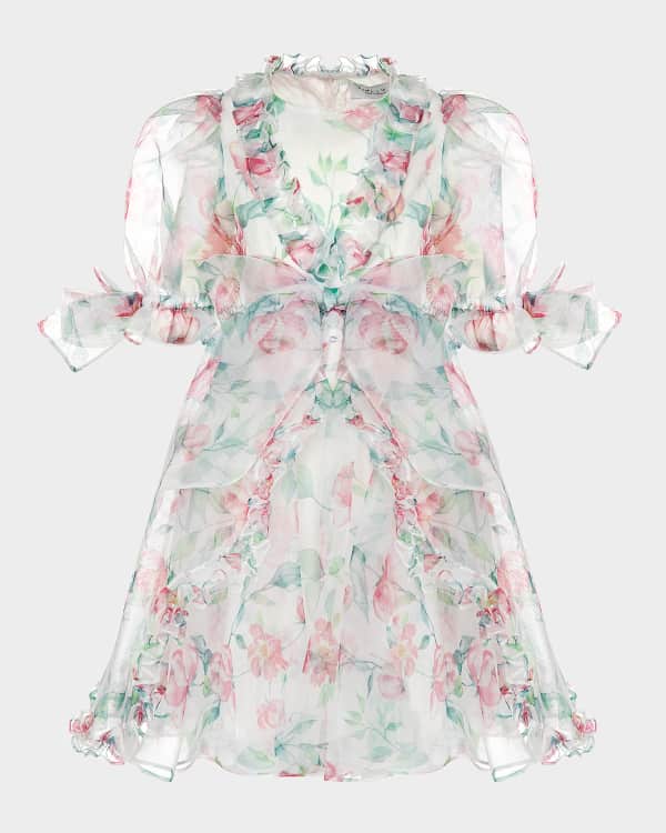 Stella McCartney Kids Girl's Tiered Fairy Floral-Print Dress