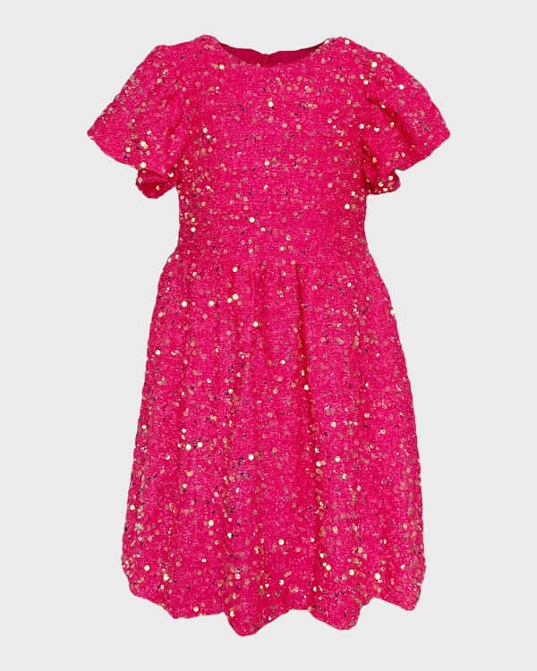 Lola The Boys Girl s Zig Zag Rainbow Sequin Dress Size 2 14 Neiman Marcus