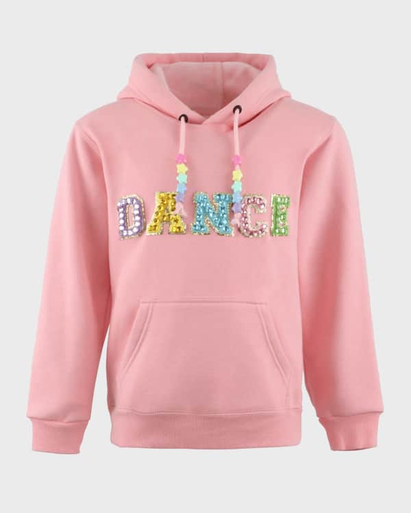 BURBERRY ピンク スウェットドレス Burberry Girl's Timmy Cotton-Blend EKD Hoodie, Size 3-14