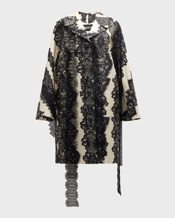 SHUSHU/TONG Oversized Embellished Coat | Neiman Marcus